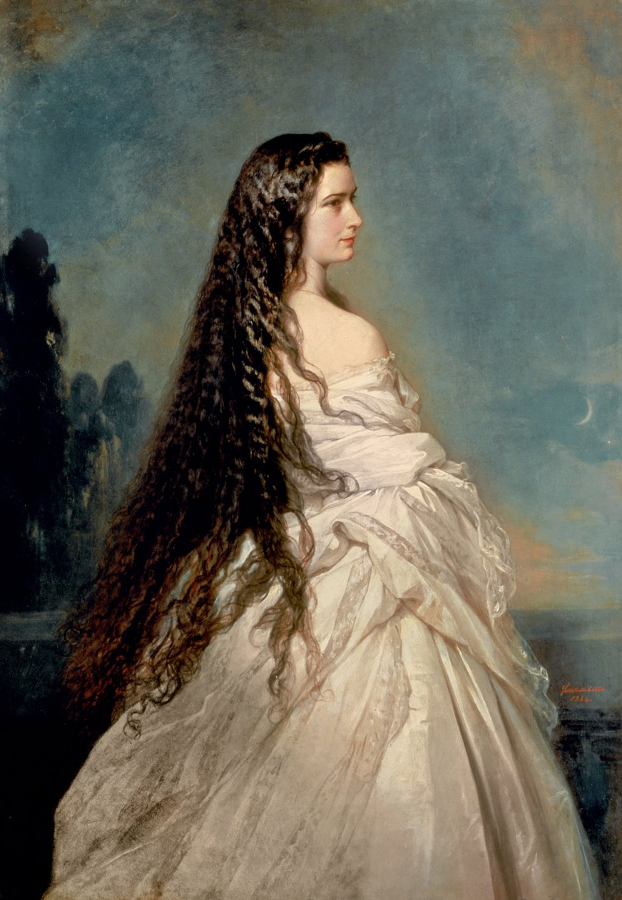 Elizabeth af Bayern (1837-98), hustru til kejser Franz Joseph I af Østrig (1830-1916) af Franz Xaver Winterhalter
