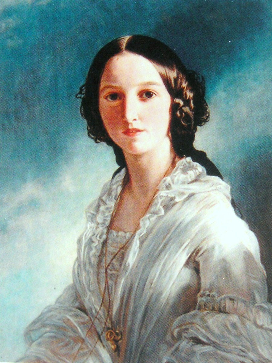 Feodora af Hohenlohe-Langenburg af Franz Xaver Winterhalter