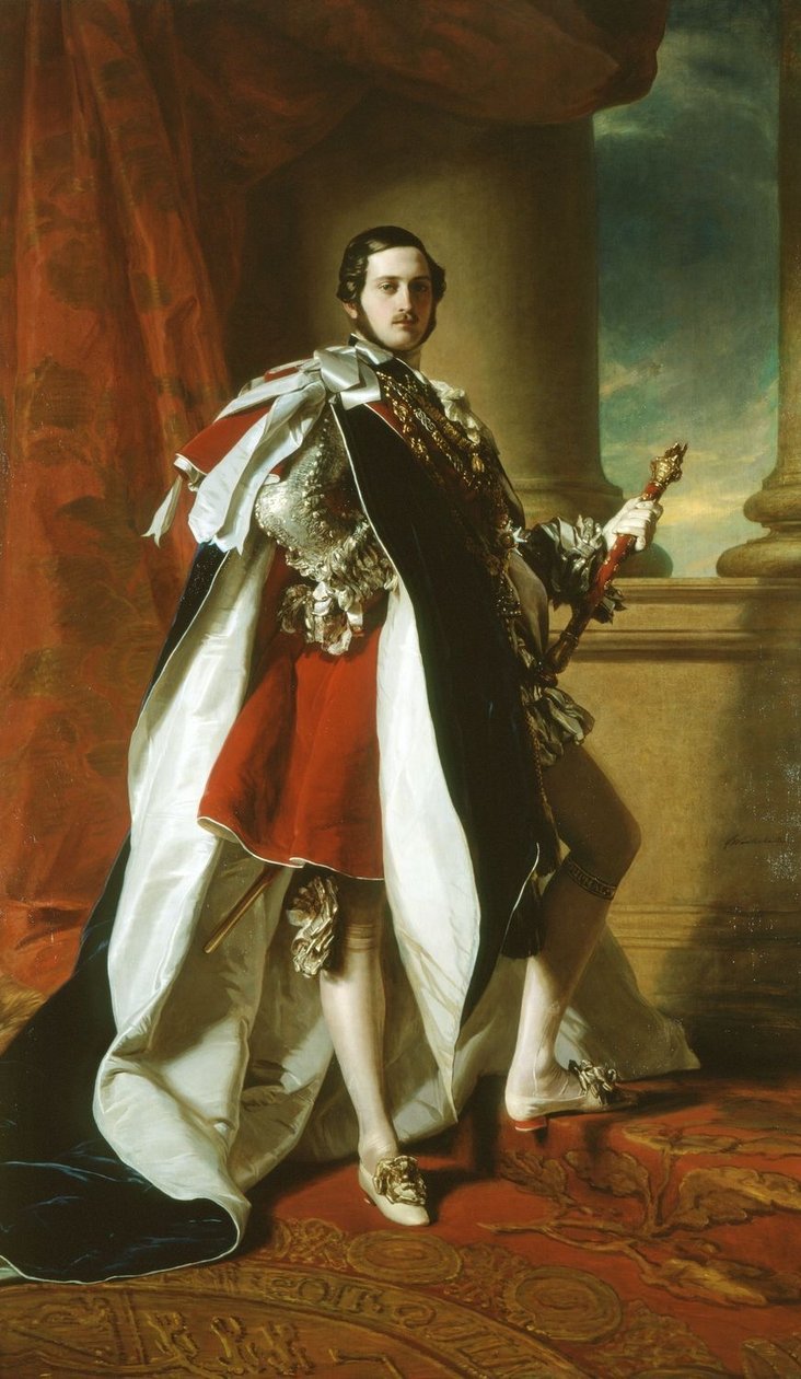 Portræt af prins Albert i strømpebukser af Franz Xaver Winterhalter