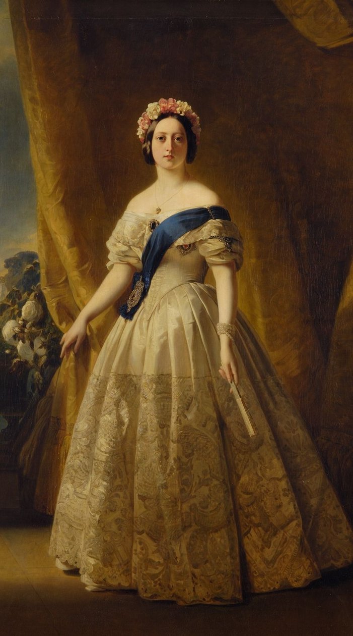 Portræt af Victoria i Det Forenede Kongerige af Franz Xaver Winterhalter