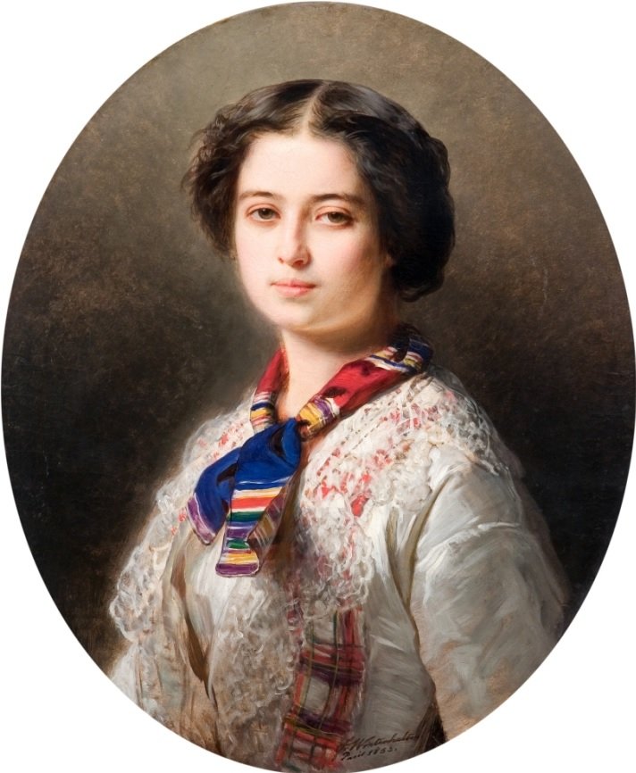 Portræt af Cecylia Lubomirska af Franz Xaver Winterhalter