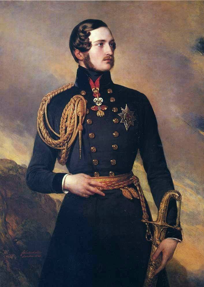 Prins Albert af Saxe-Coburg og Gotha iført den gyldne fleece af Franz Xaver Winterhalter