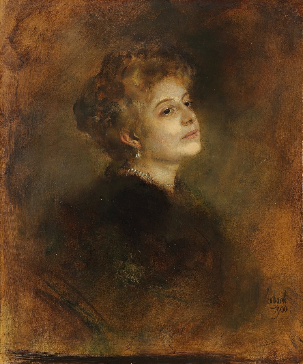 Lily von Poschinger af Franz von Lenbach