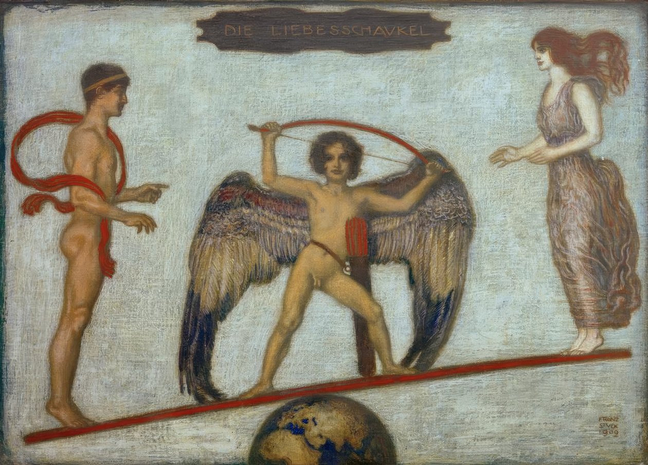 Kærlighedssvinget af Franz von Stuck