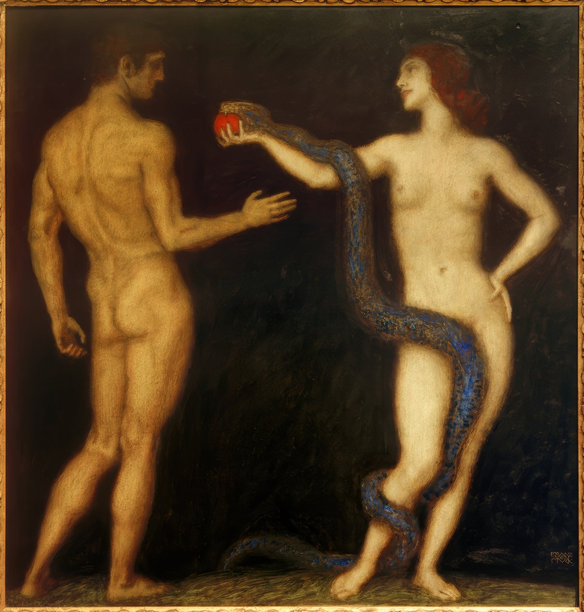 F. von Stuck, Adam og Eva af Franz von Stuck