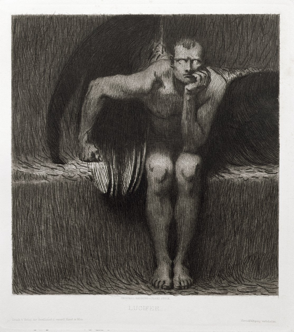 Lucifer, 1892 af Franz von Stuck
