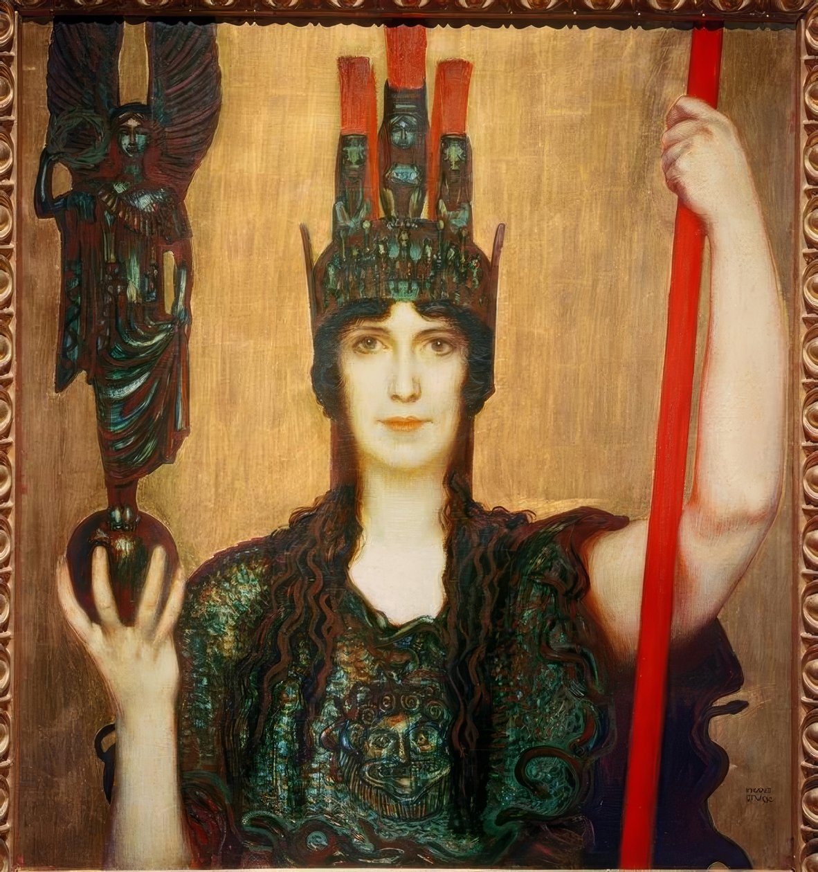 Pallas Athene af Franz von Stuck