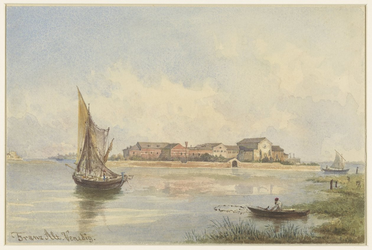 Udsigt over lagunen i Venedig af Franz Alt