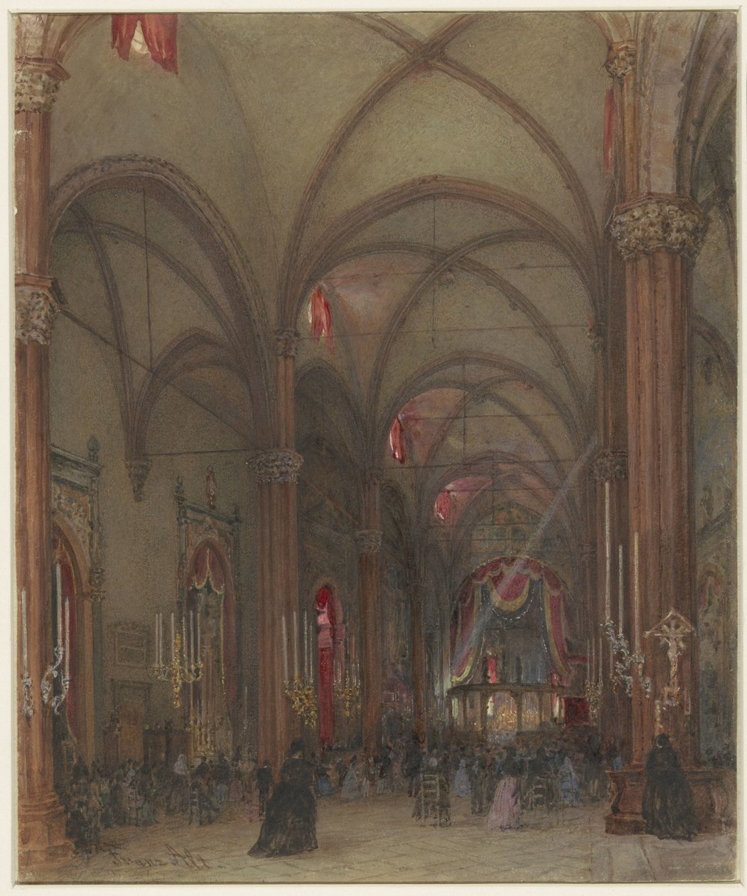Interiør af Duomo i Verona af Franz Alt