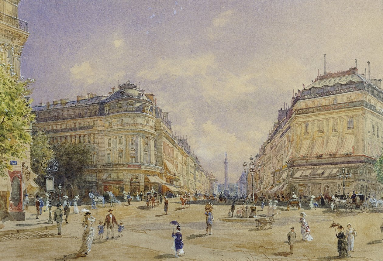 Rue de la Paix, Paris, 1886 af Franz Alt