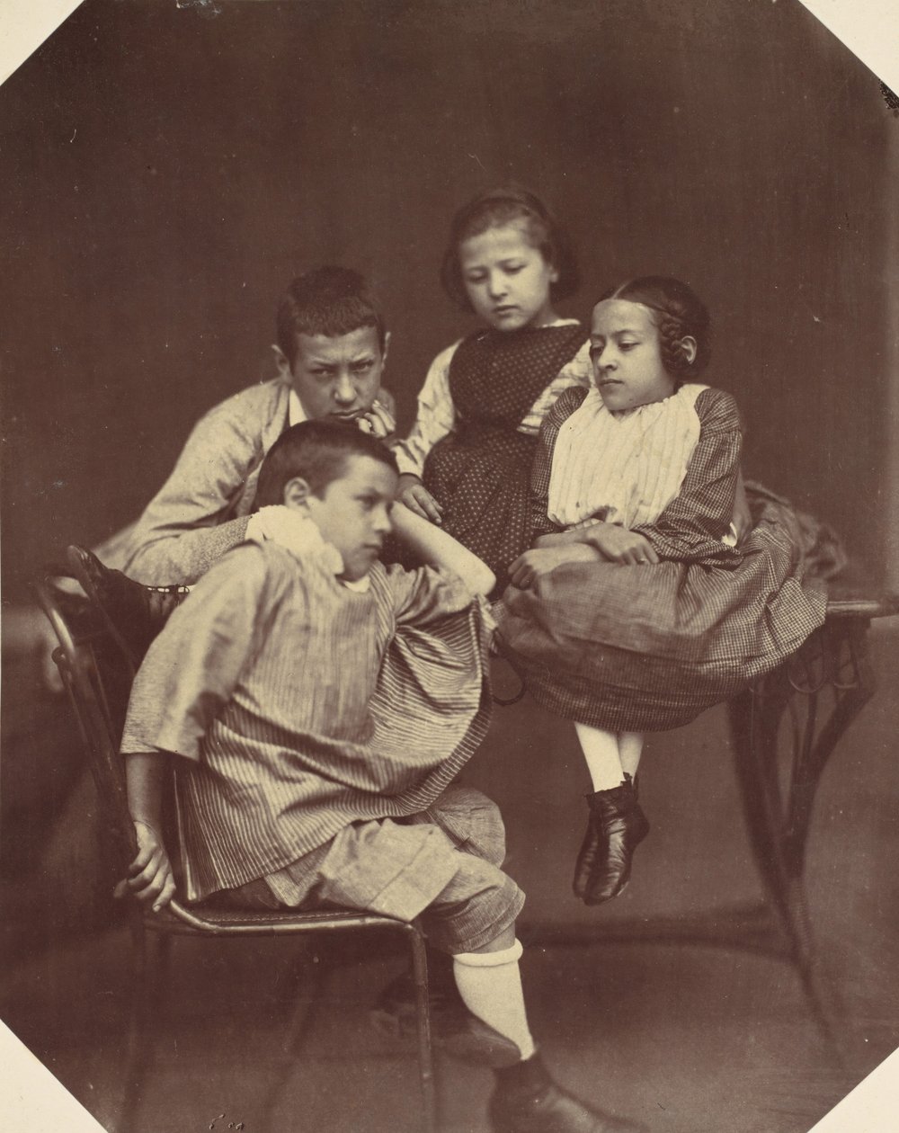 Alfons, Eugen, Marie og Hermine Antoine, 1850