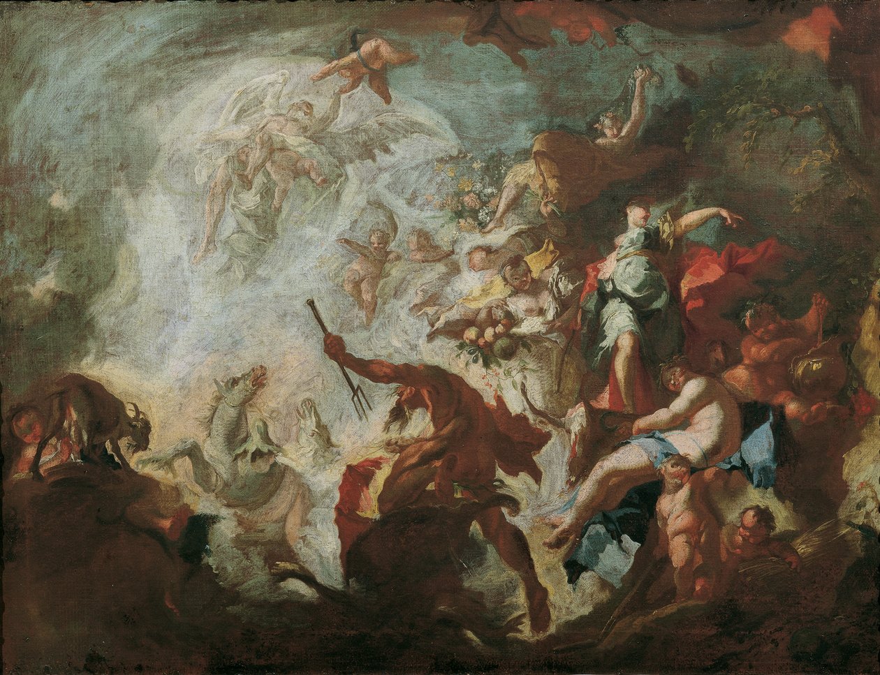 Allegori om guldalderen af Franz Anton Maulbertsch