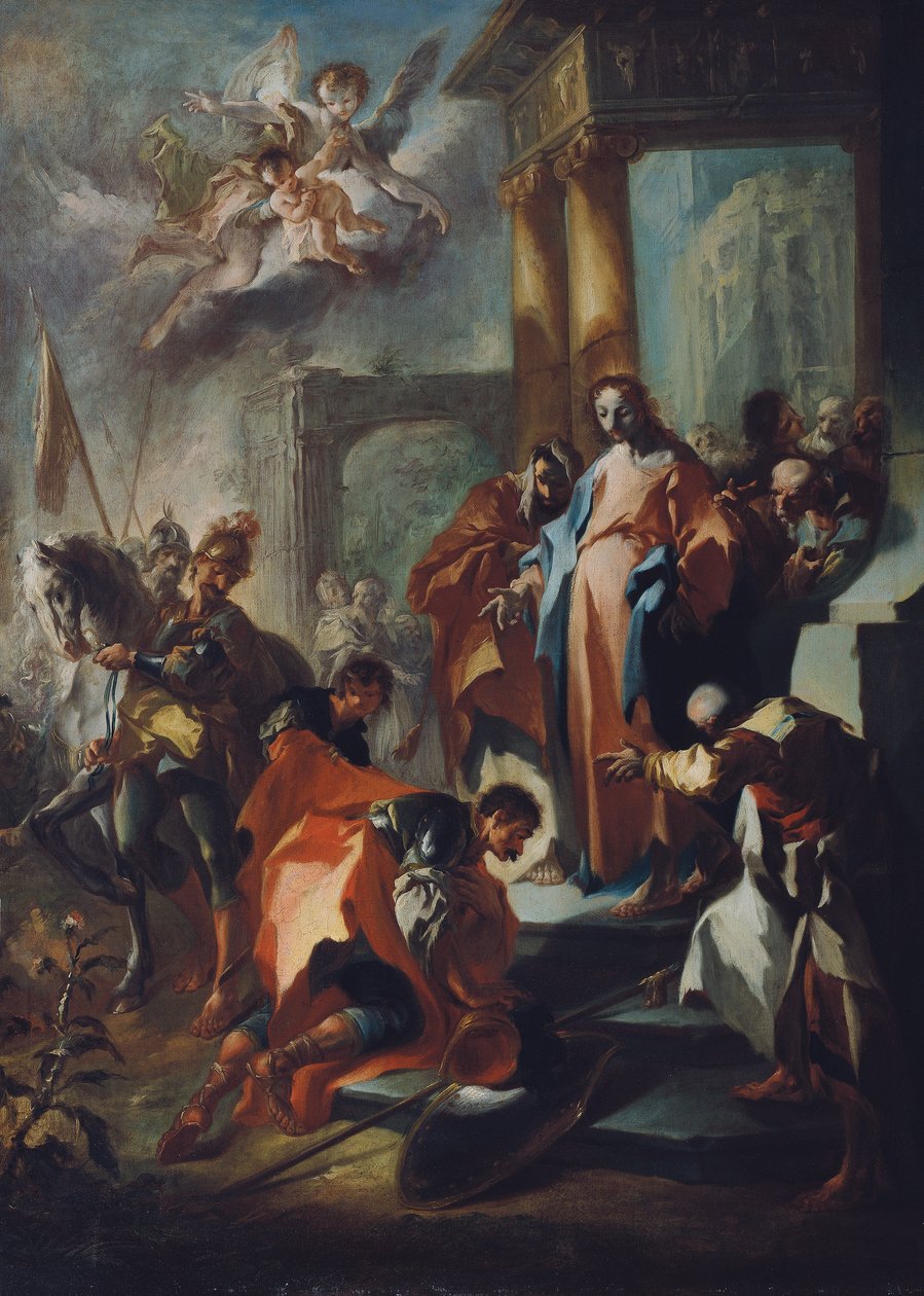 Kristus og høvedsmanden i Kapernaum af Franz Anton Maulbertsch