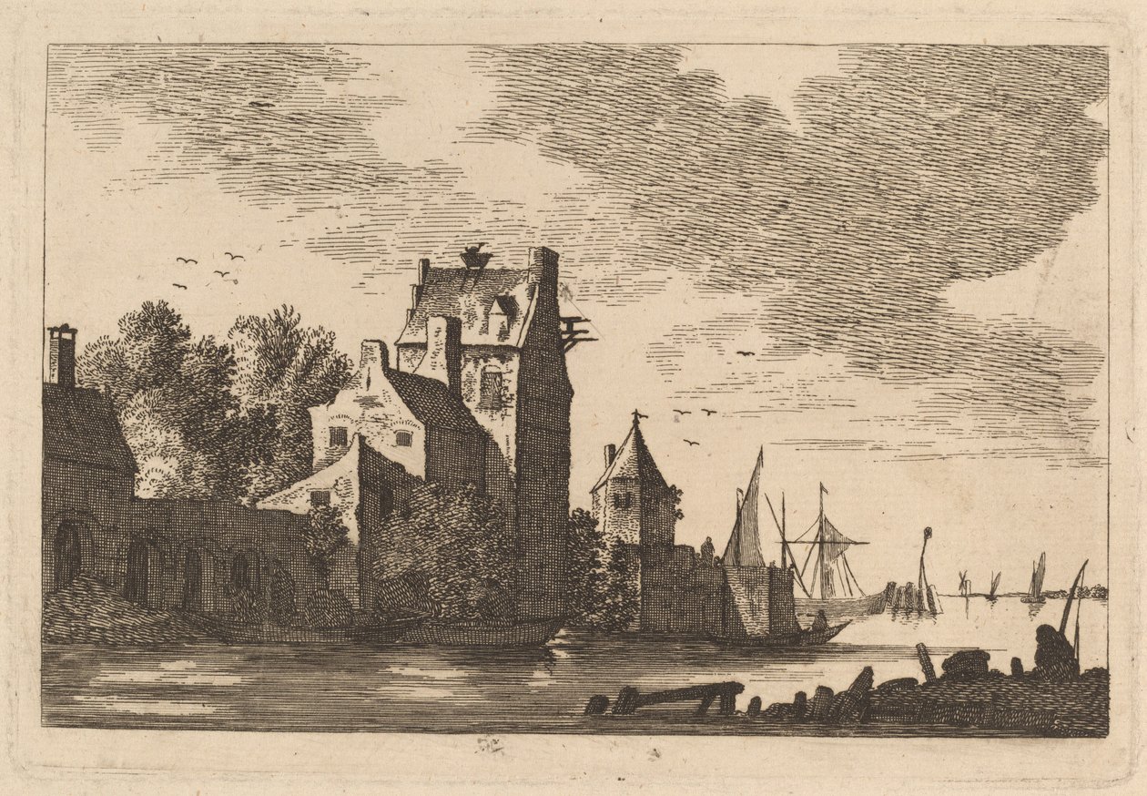 Huse på en Vige af Franz Edmund Weirotter