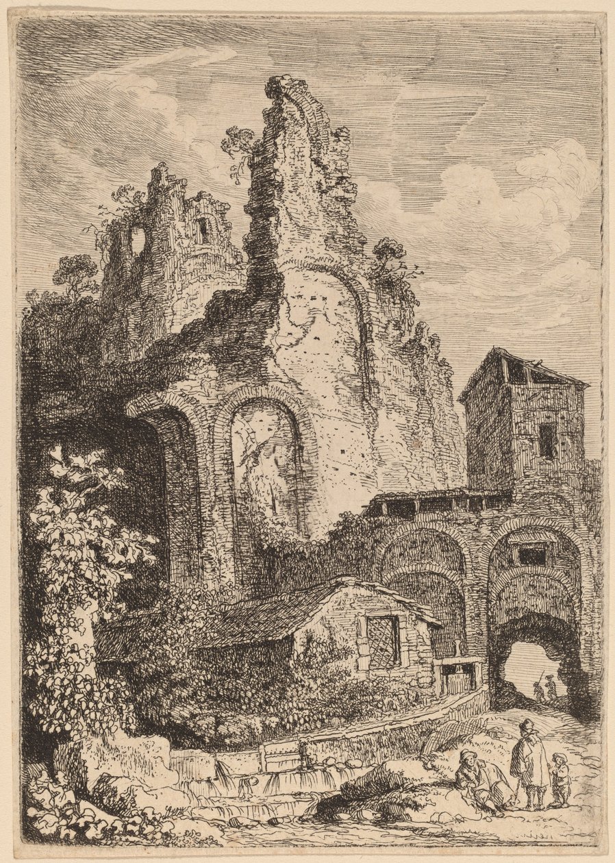 Det Gamle Palæ i Tivoli af Franz Edmund Weirotter