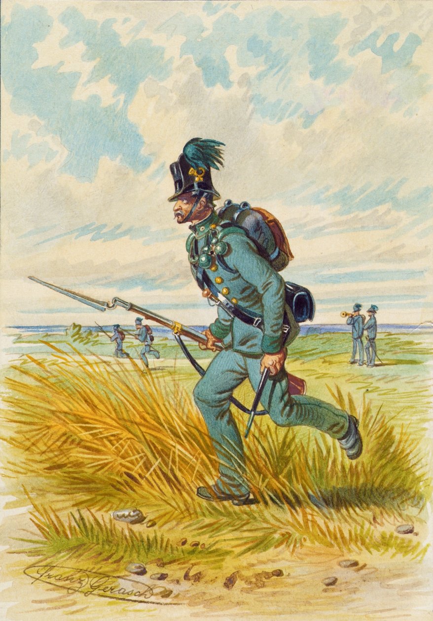Soldat med bajonet af Franz Gerasch