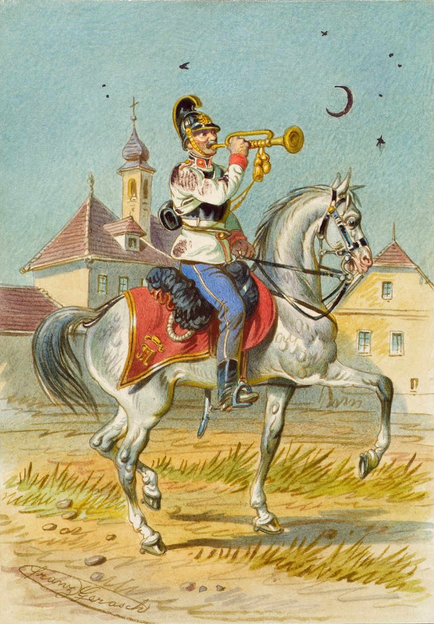 soldat til hest af Franz Gerasch