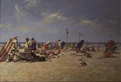 Solbadning af Franz Helfferich