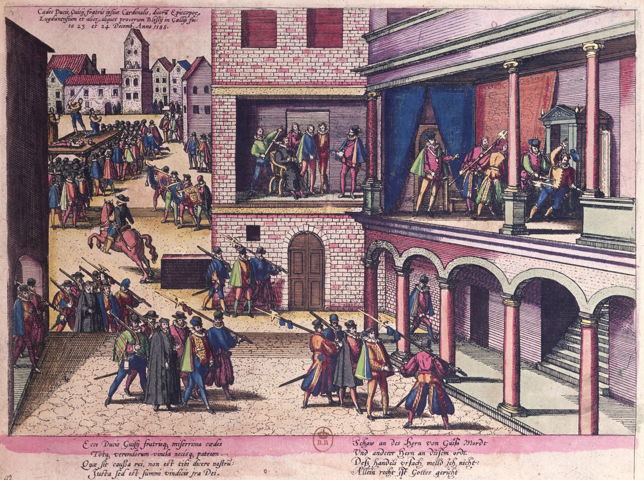Mordet på hertug Henri af Guise (1549-88) af Franz Hogenberg