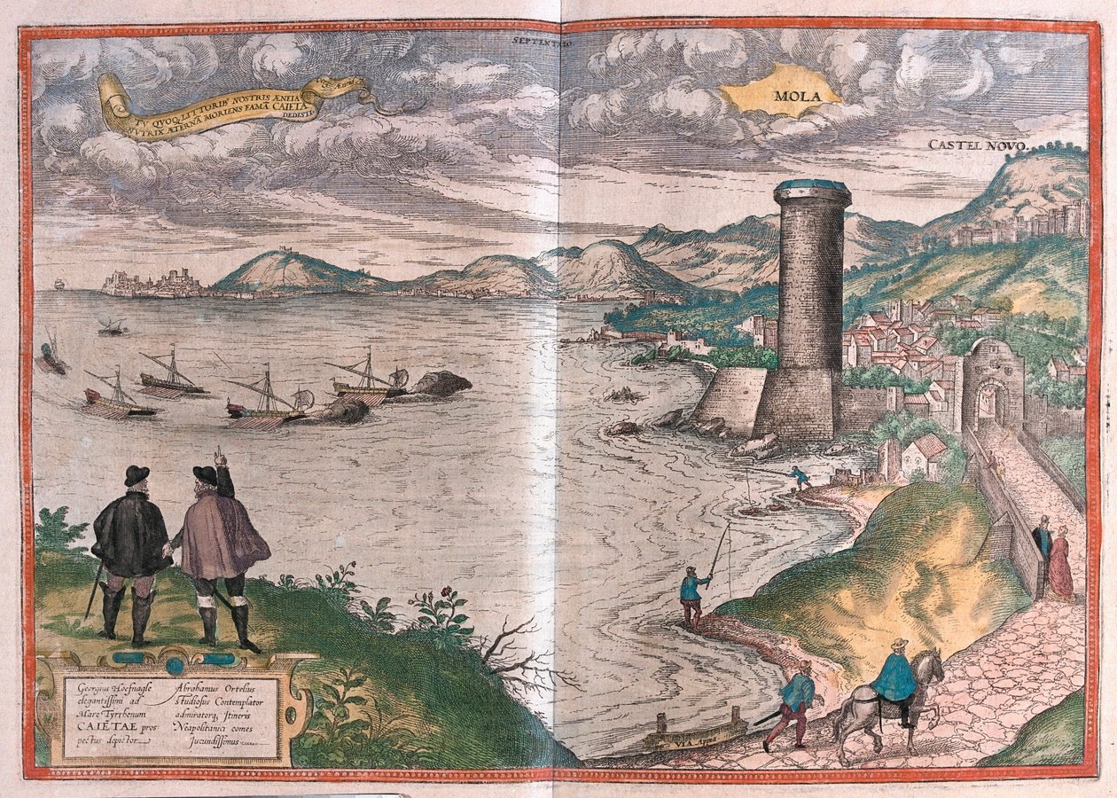 Gaeta eller Gaete, Italien (gravering af Franz Hogenberg