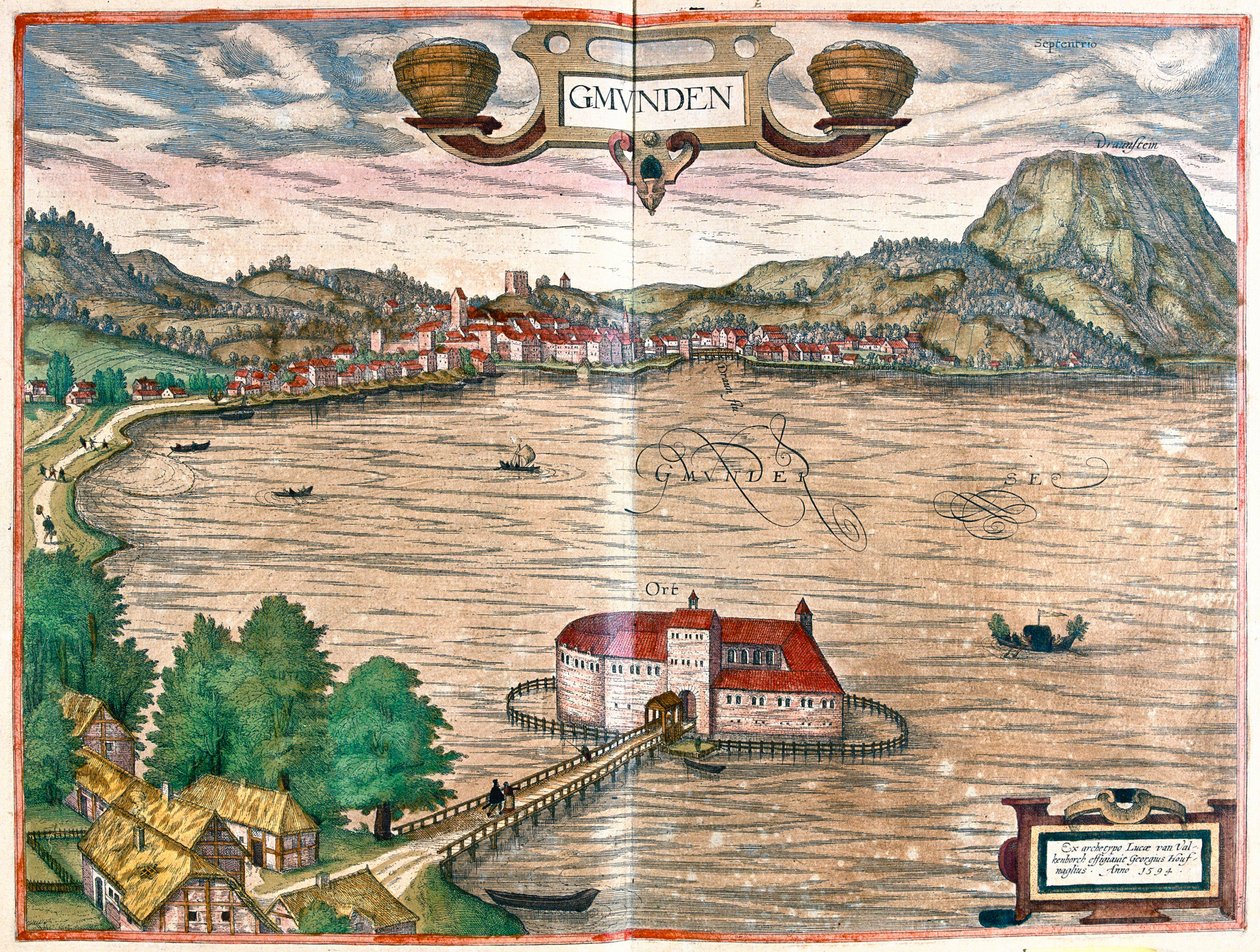 Gmunden, Østrig af Franz Hogenberg