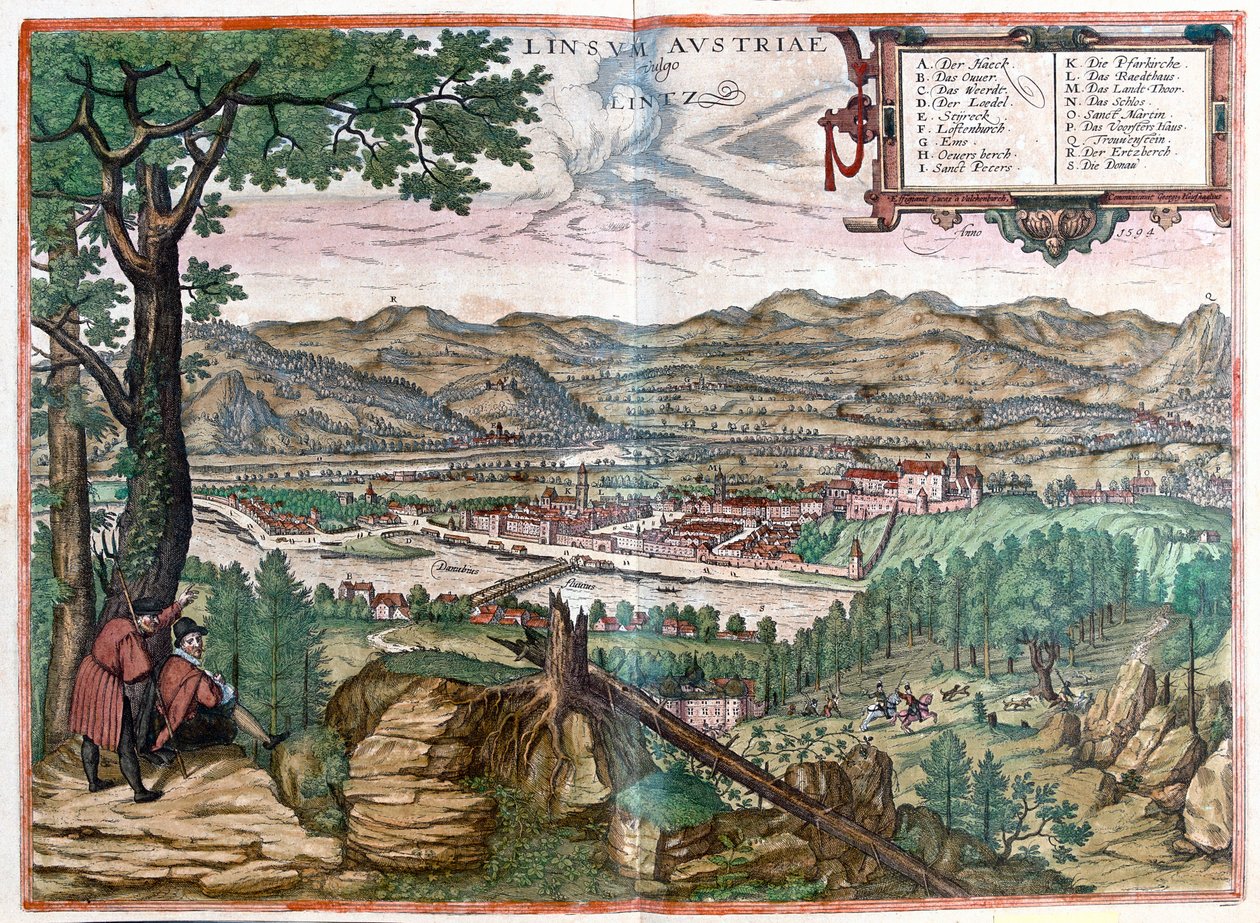 Linz, Østrig af Franz Hogenberg