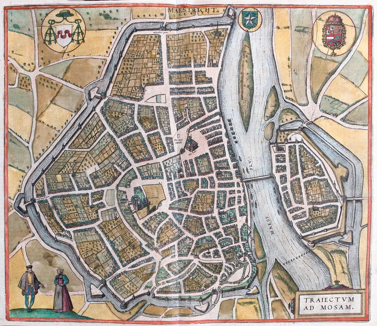 Maastricht, Holland (gravering af Franz Hogenberg