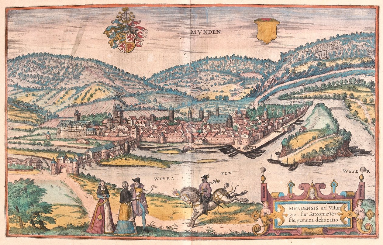 Munden, Tyskland (gravering af Franz Hogenberg