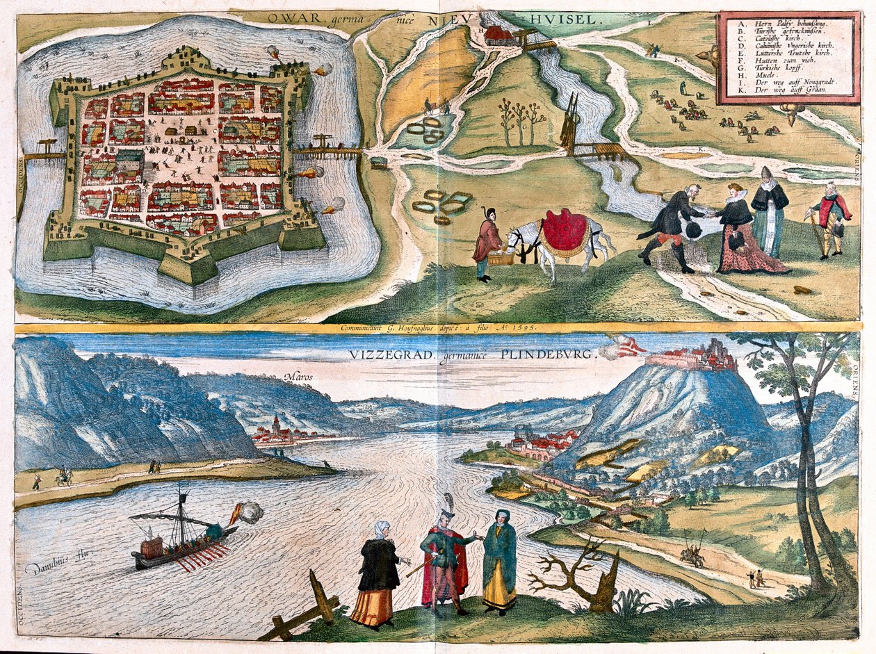 Nove Zamky, Slovakiet og Visegrad, Ungarn af Franz Hogenberg
