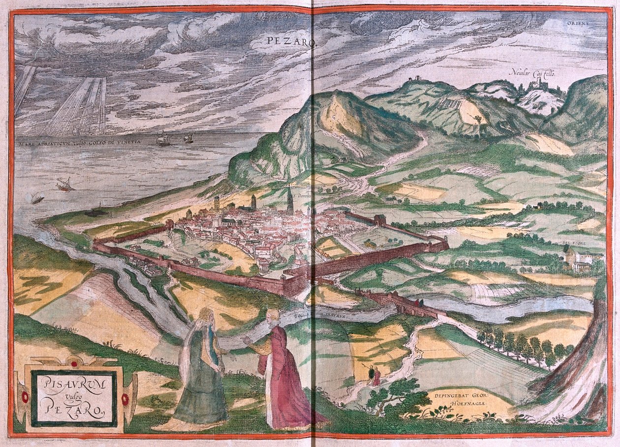 Pesaro, Italien) (gravering af Franz Hogenberg