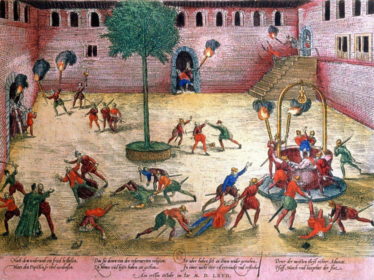 Anden franske religionskrig: Michelade af Franz Hogenberg