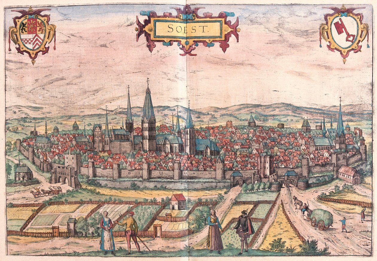 Soest, Tyskland (gravering af Franz Hogenberg