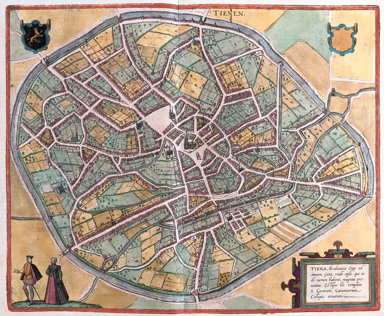 Tienen, Belgien (gravering af Franz Hogenberg