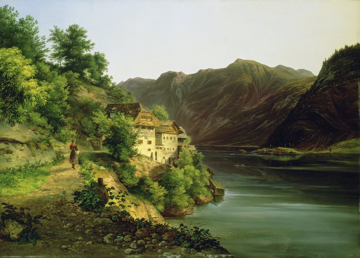 Hallstatter-søen, 1824 af Franz II Steinfeld