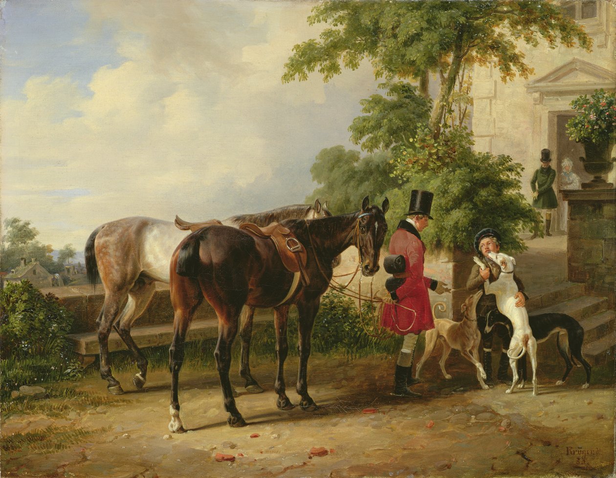 Brudgommen, 1836 af Franz Krüger