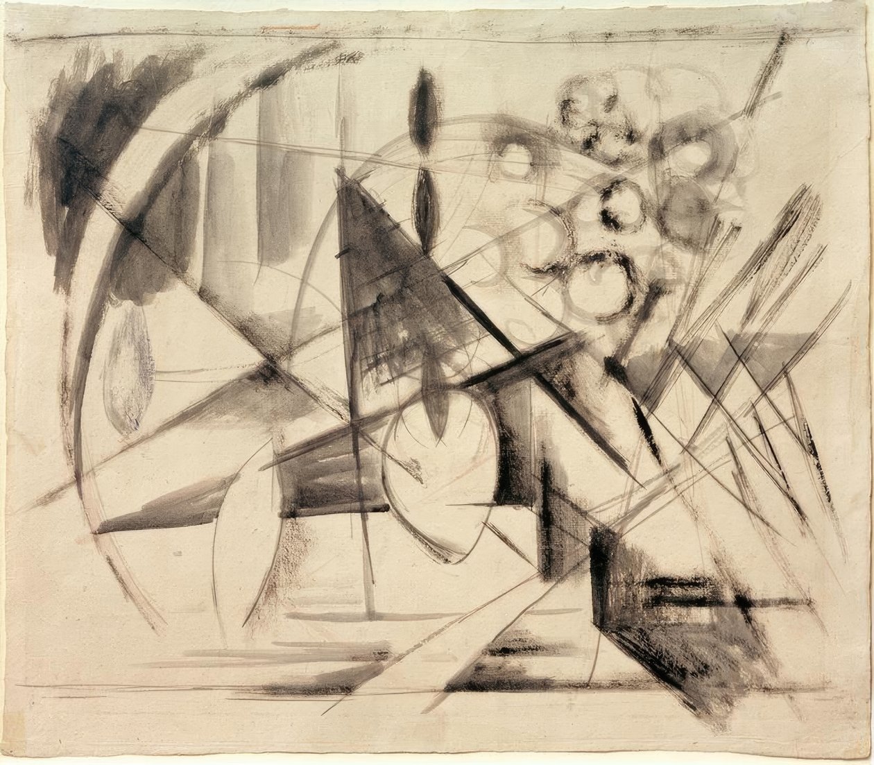 Abstrakt tegning af Franz Marc