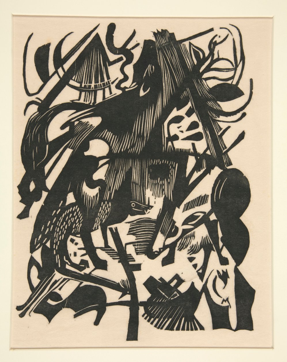 Ulvenes fødsel. af Franz Marc