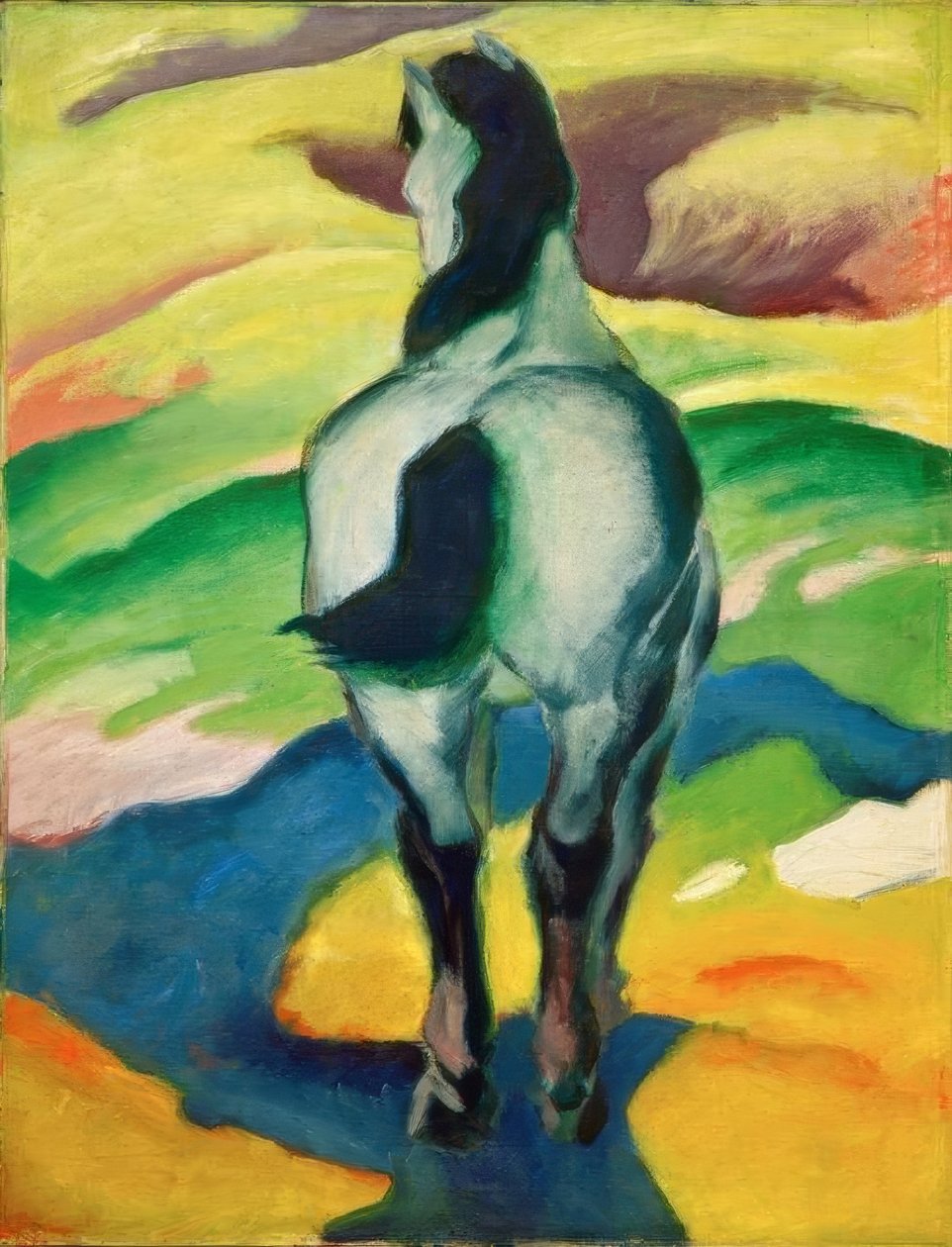 Blå hest II af Franz Marc