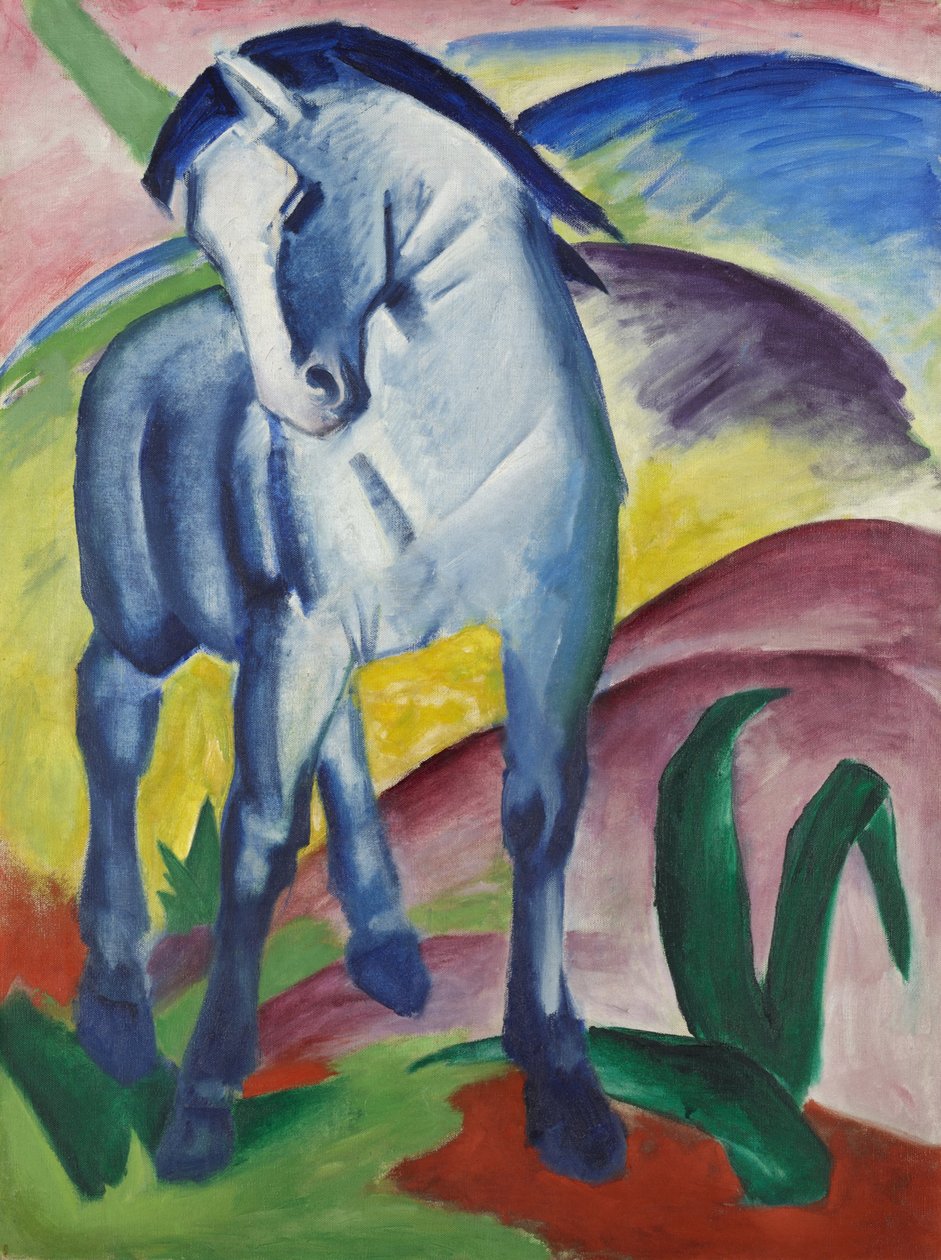 Blue Horse I af Franz Marc