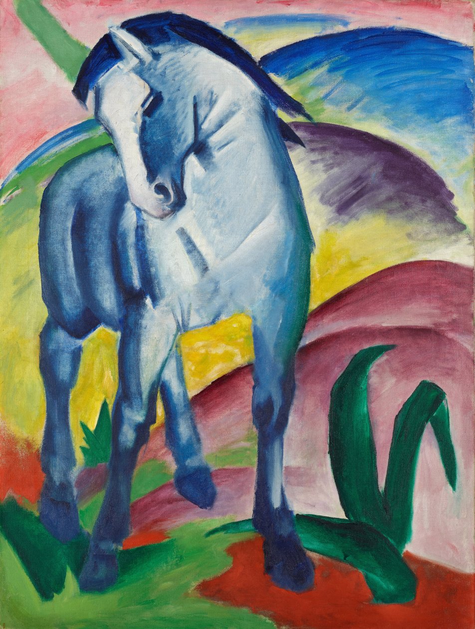 Blue Horse I af Franz Marc
