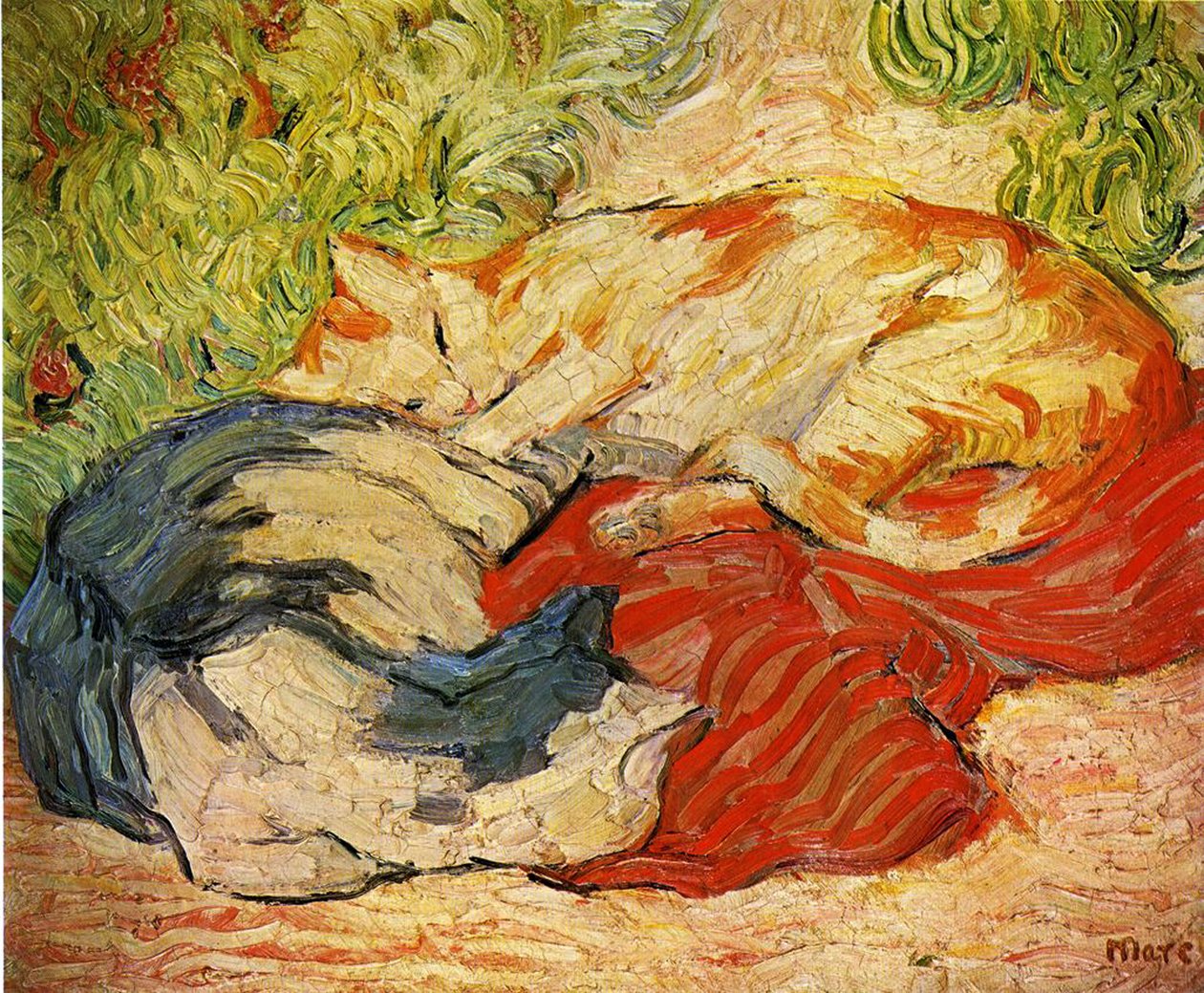 Katte af Franz Marc