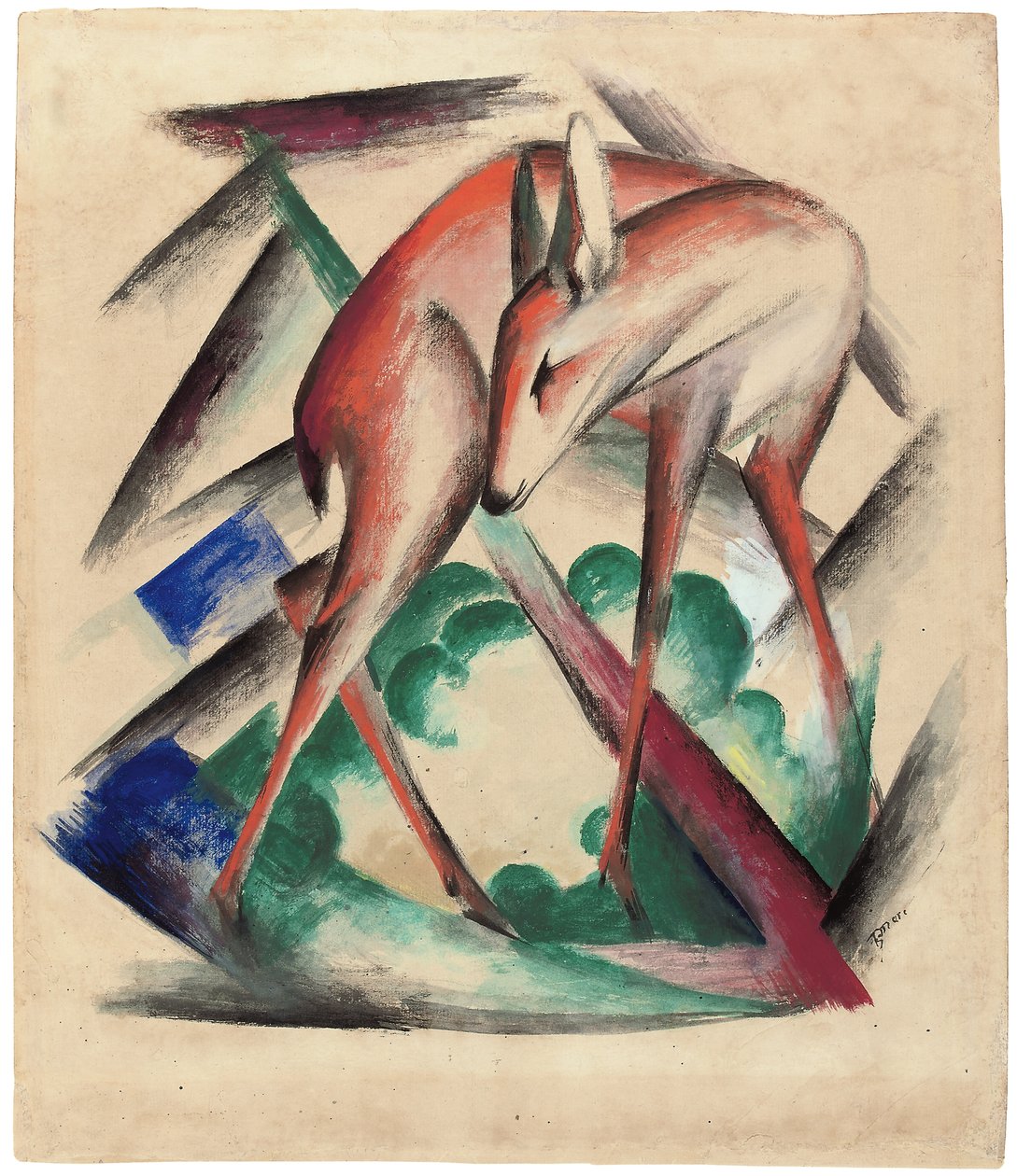 Hjort, 1912 af Franz Marc