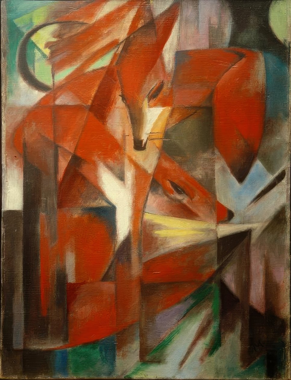 Rævene af Franz Marc