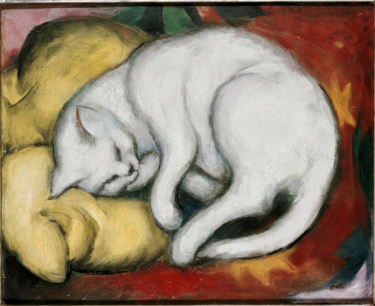Den hvide kat af Franz Marc