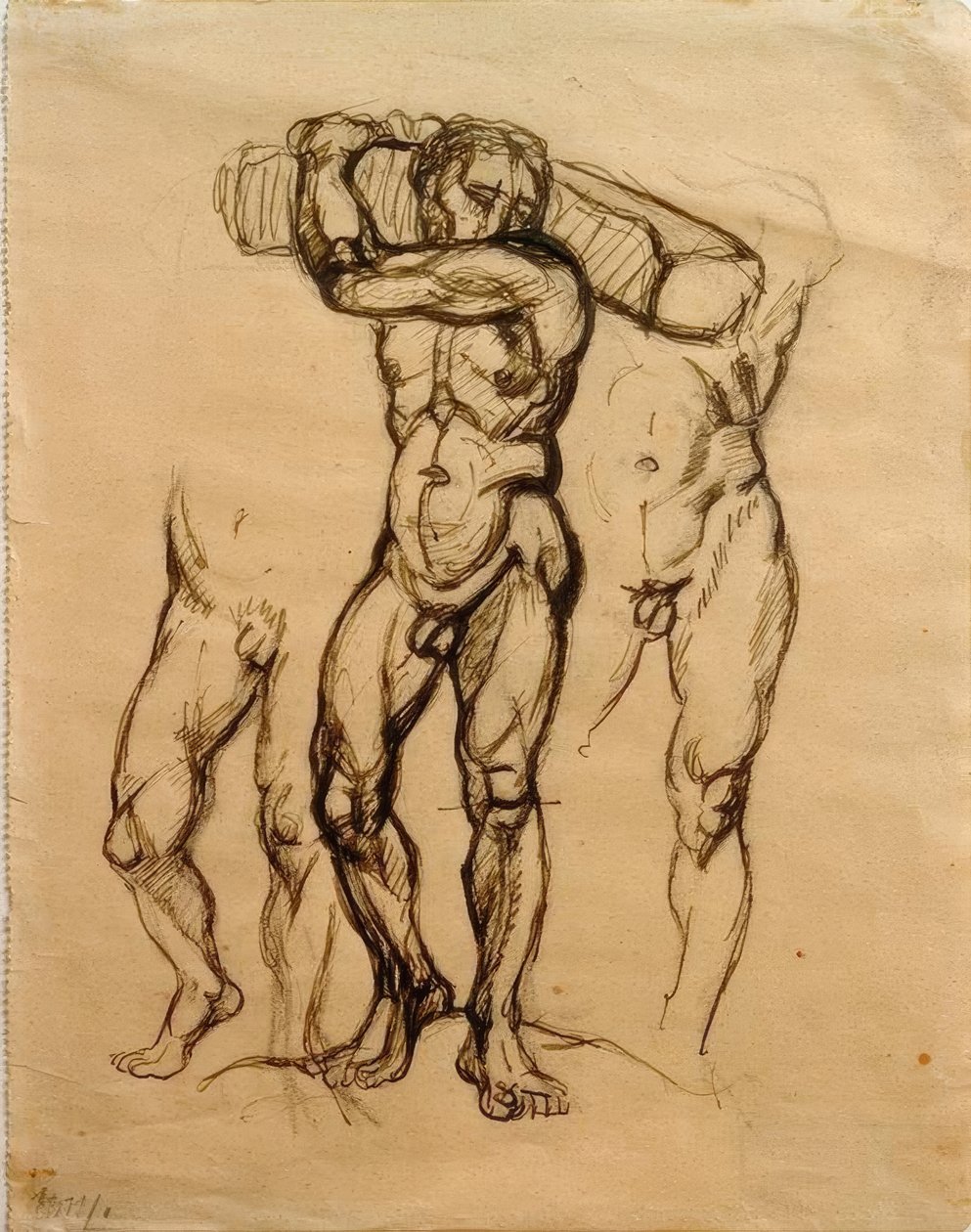 Træbjælker af Franz Marc