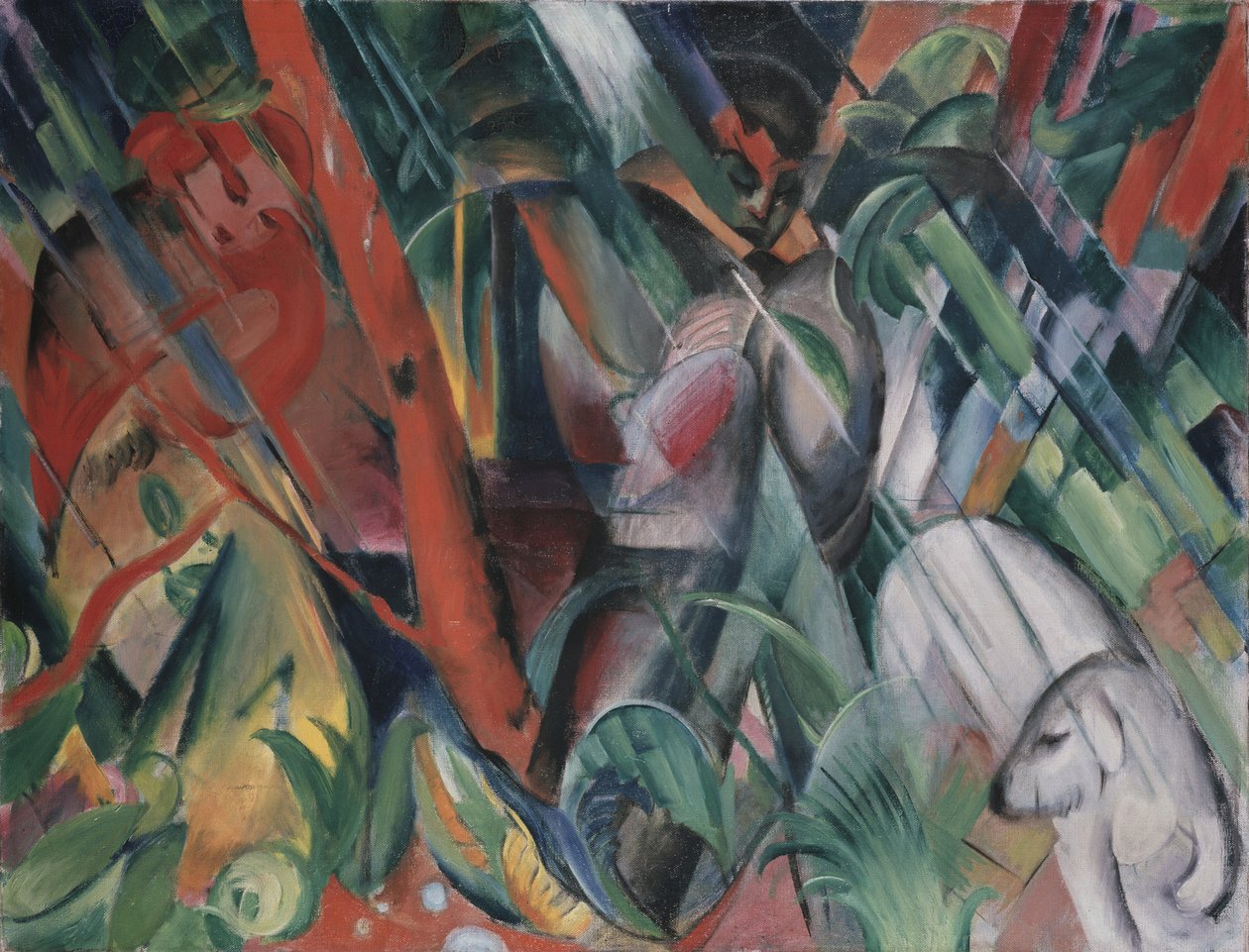 I regnen, 1912 af Franz Marc