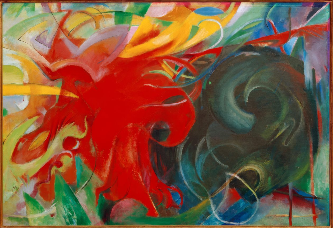 Fighting Shapes (Abstract Shapes I) af Franz Marc