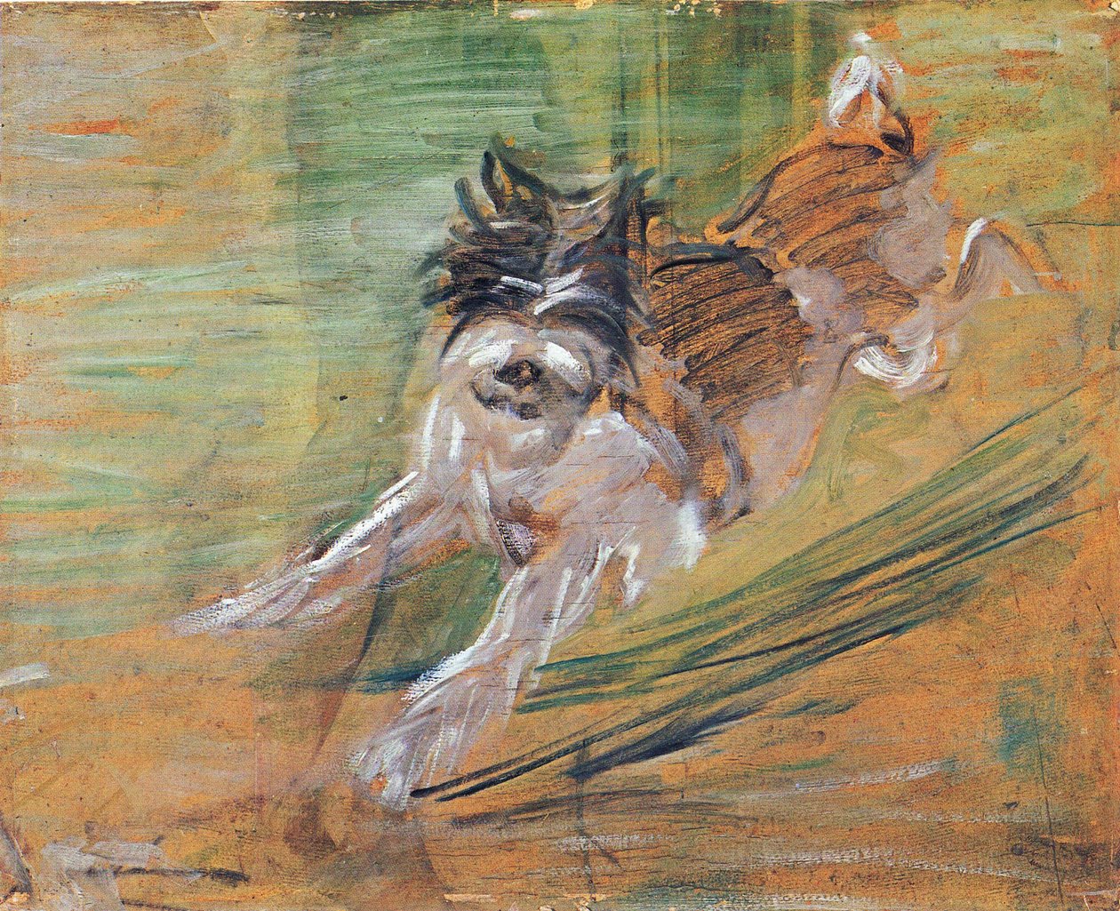 Springende hund af Franz Marc