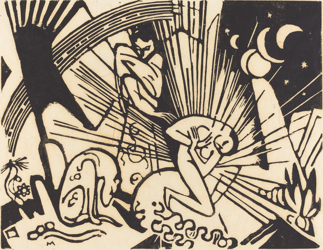 Forsoning (Versoehnung) af Franz Marc