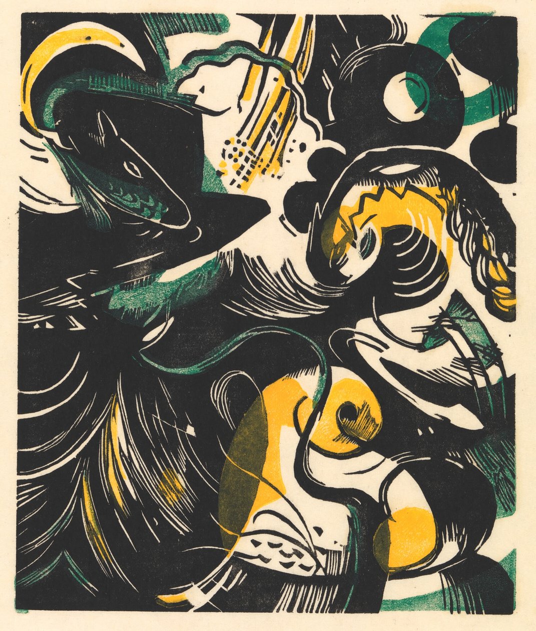 Skabelsehistorie II af Franz Marc